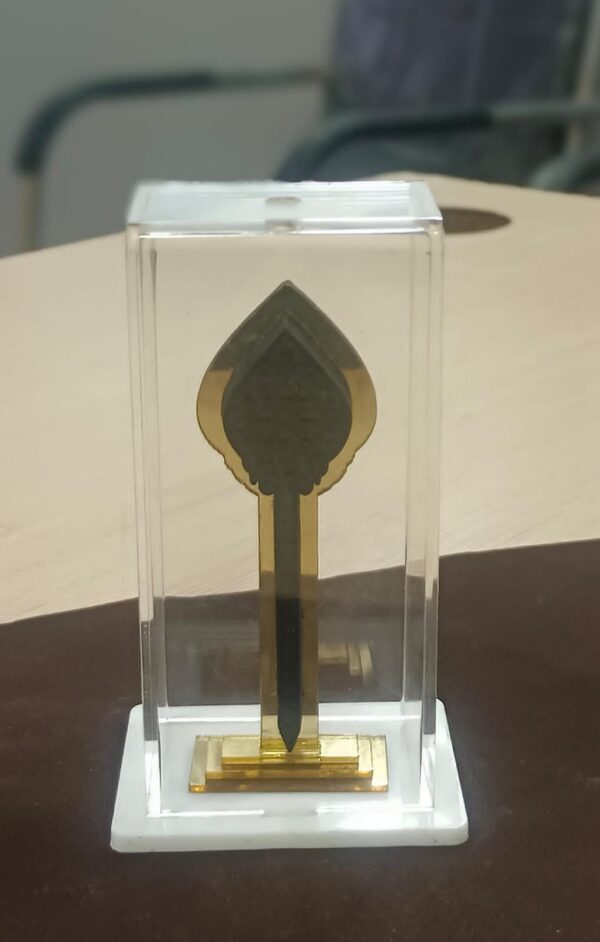 Karungali Sastrabandha Vel (With Acrylic Box & Golden Stand)