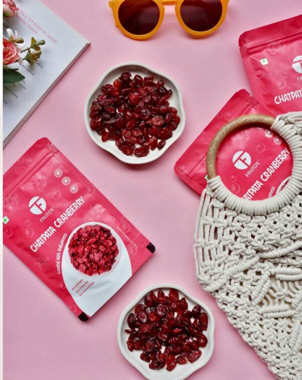 Chatpata Cranberry - A tangy-sweet cranberry snack with a spicy Indian twist — bold, tasty, and full of health!